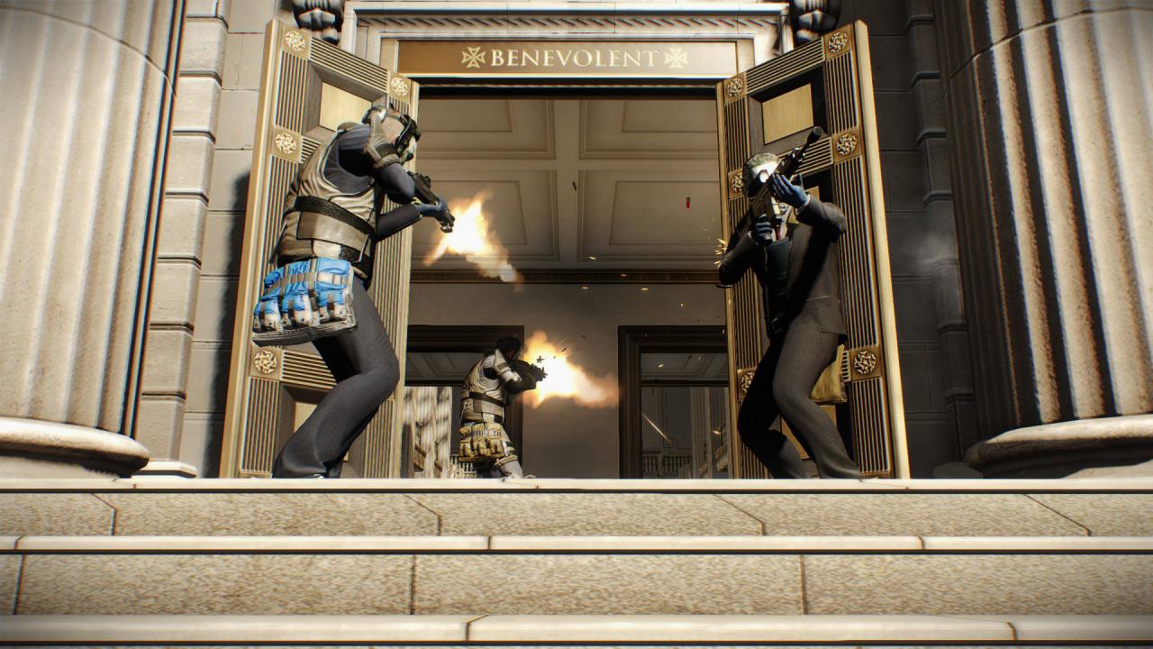[20/06/2014] Kleiner Trost, solltet ihr keine Freunde haben: Payday 2 lässt sich im Zweifelsfall auch zusammen mit drei Bots spielen.