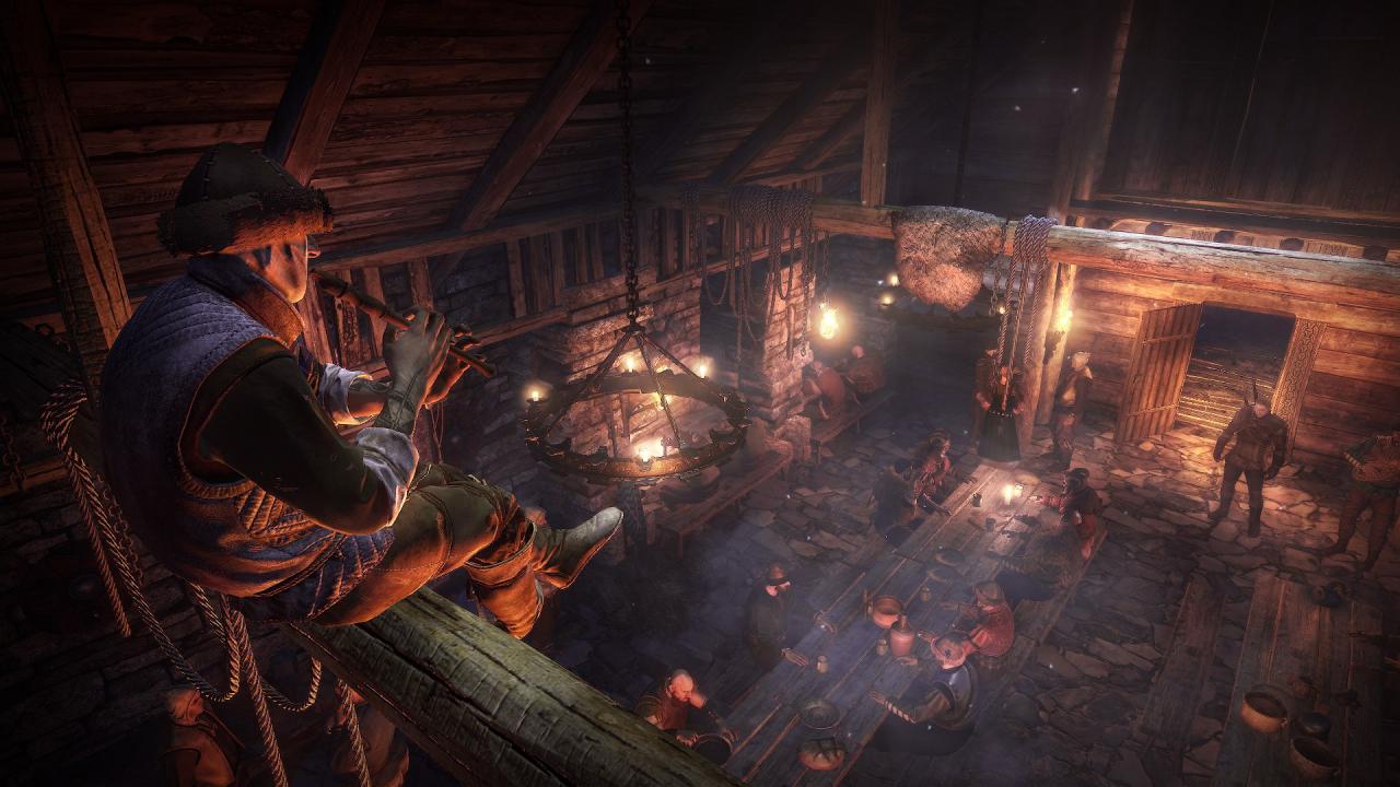 [11/06/2014] Die Gasthäuser in The Witcher und den beiden Nachfolgern spielen eine zentrale Rolle. Hier kann Geralt meditieren, handeln, einkaufen oder spielen. Besonders das mit The Witcher 3: Wild Hunt Gwint erfreut sich größter Beliebtheit und soll Gerüchten zufolge sogar als separates Mobile-Spiel umgesetzt werden. Die Tavernen in der Witcher-Reihe fügen sich perfekt in die stimmungsvolle Spielwelt ein.