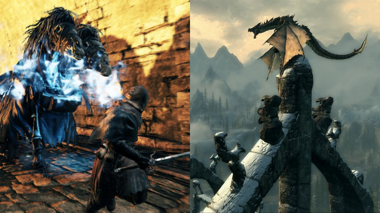 [23/06/2014] The Elder Scrolls und Dark Souls - Die weitläufige und weitaus belebtere Spielwelt Skyrims inklusive der spielerischen Markenzeichen gepaart mit dem fordernden Gameplay von Darksouls? Klar, gibt es irgendwie Modifikationen für. Schließlich reden wir hier von PC-Gaming. Doch was wäre mit einer ausgeklügelteren Kombination oder gar einem offiziellen Crossover der beiden Mammut-Rollenspiele? Klingt in der Theorie sehr, sehr ansprechend.