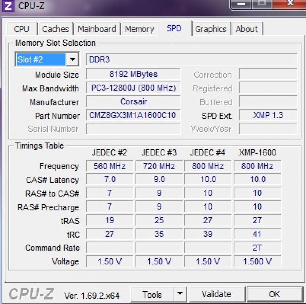 [04/07/2014] CPU-Z: Details zu RAM-Riegel