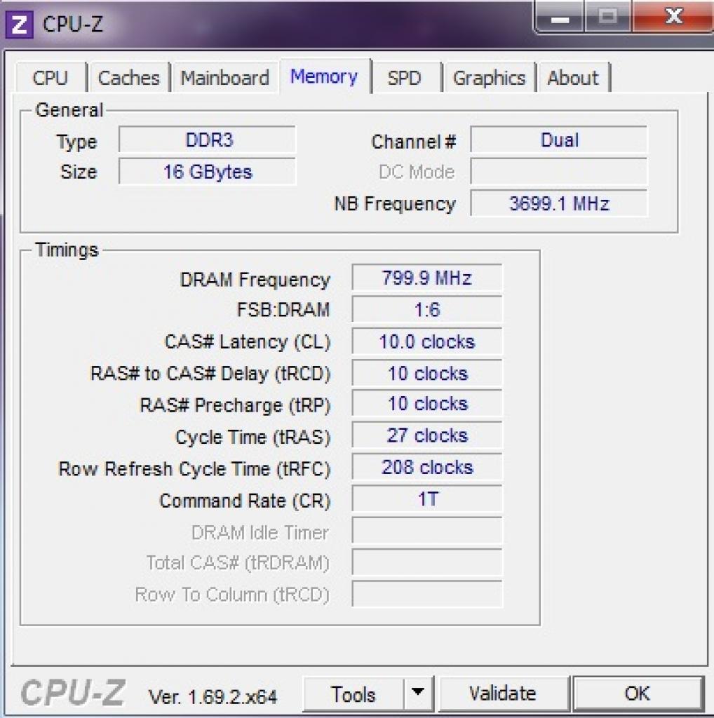 [04/07/2014] CPU-Z: RAM-Werte