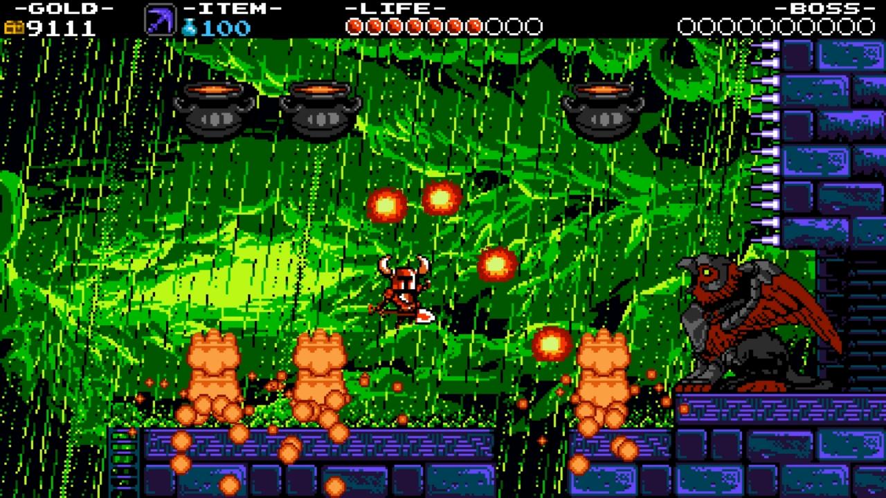 [18/07/2014] Der Regen im Hintergrund ist hübsch animiert - aus den begrenzten 8-Bit-Mitteln holen die Grafiker alles raus.