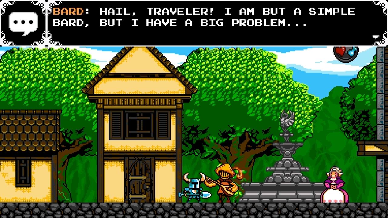 [18/07/2014] In der Stadt (die an Zelda 2 fürs NES erinnert) kaufen wir bei Händlern wichtige Upgrades.