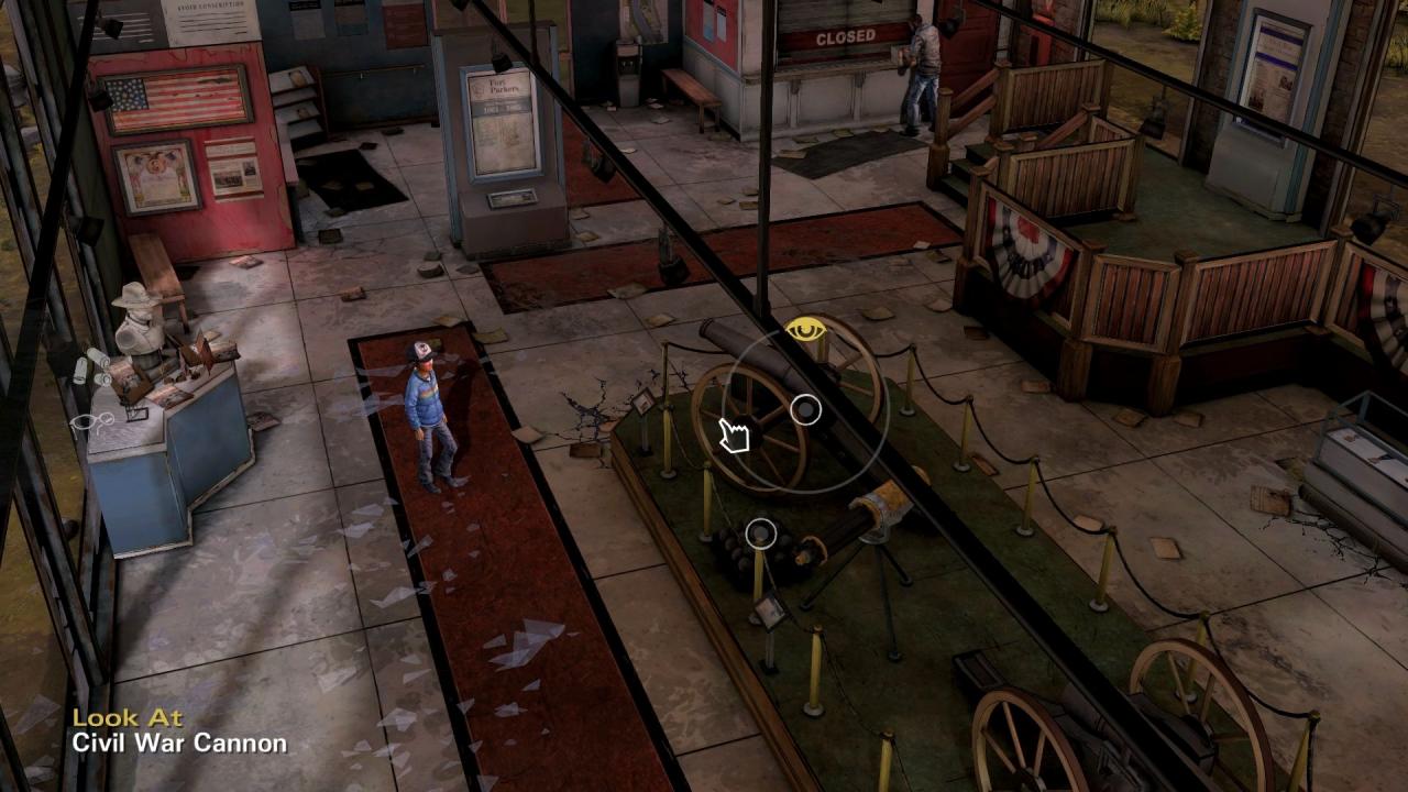 [29/08/2014] Höchst selten erlangt ihr direkte Kontrolle über Clementine und klappert in einem Areal mehrere Hotspots ab. Meist ist der Weg durchs Spiel fest vorgegeben.