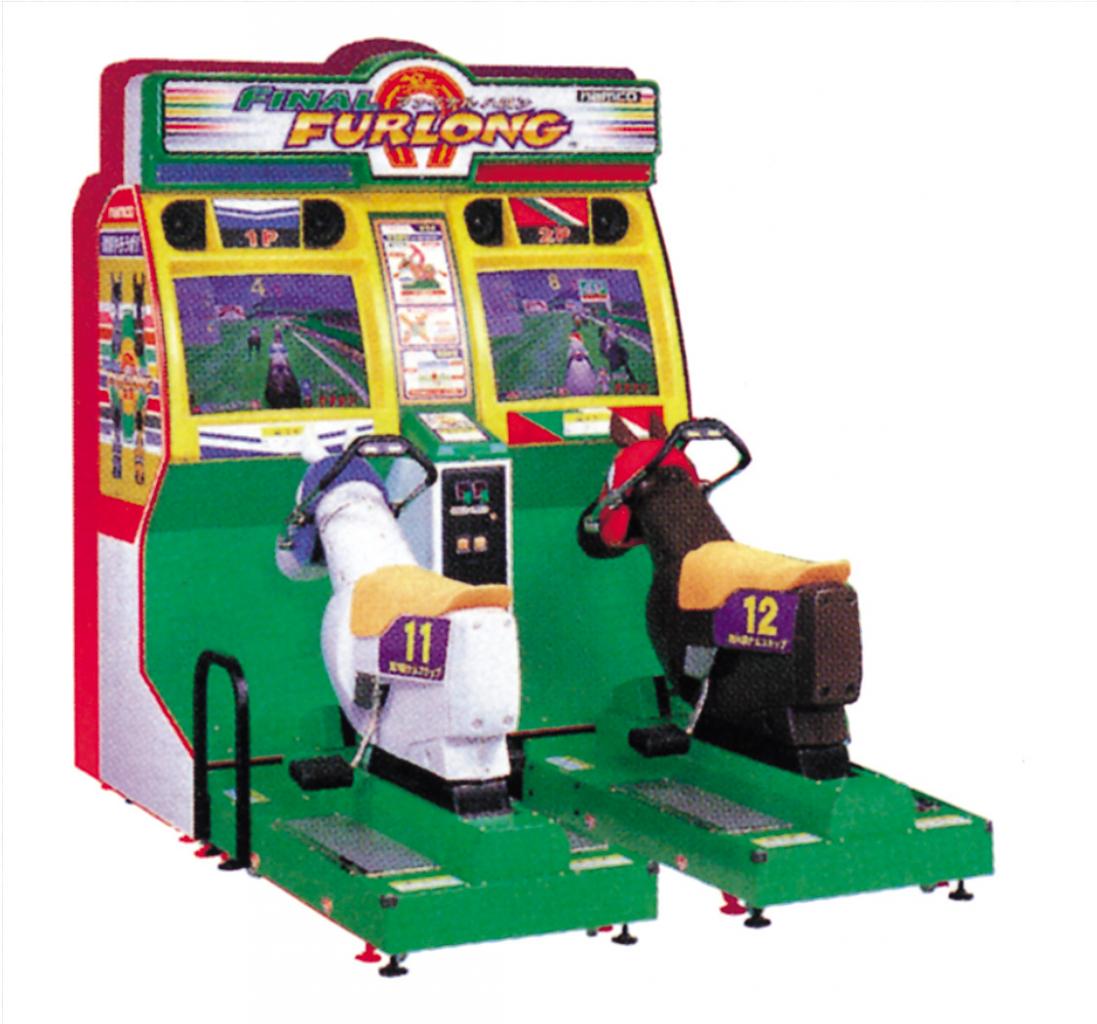 [02/09/2014] Wer von uns gerne mal eine Spielhalle aufsucht, in der man bekannte Videogames zocken kann, dem wird vielleicht schon einmal Final Furlong begegnet sein. Dabei sitzen wir auf einem Pferde-Modell und stellen Pferderennen nach. Ganzer Körpereinsatz ist gefragt!