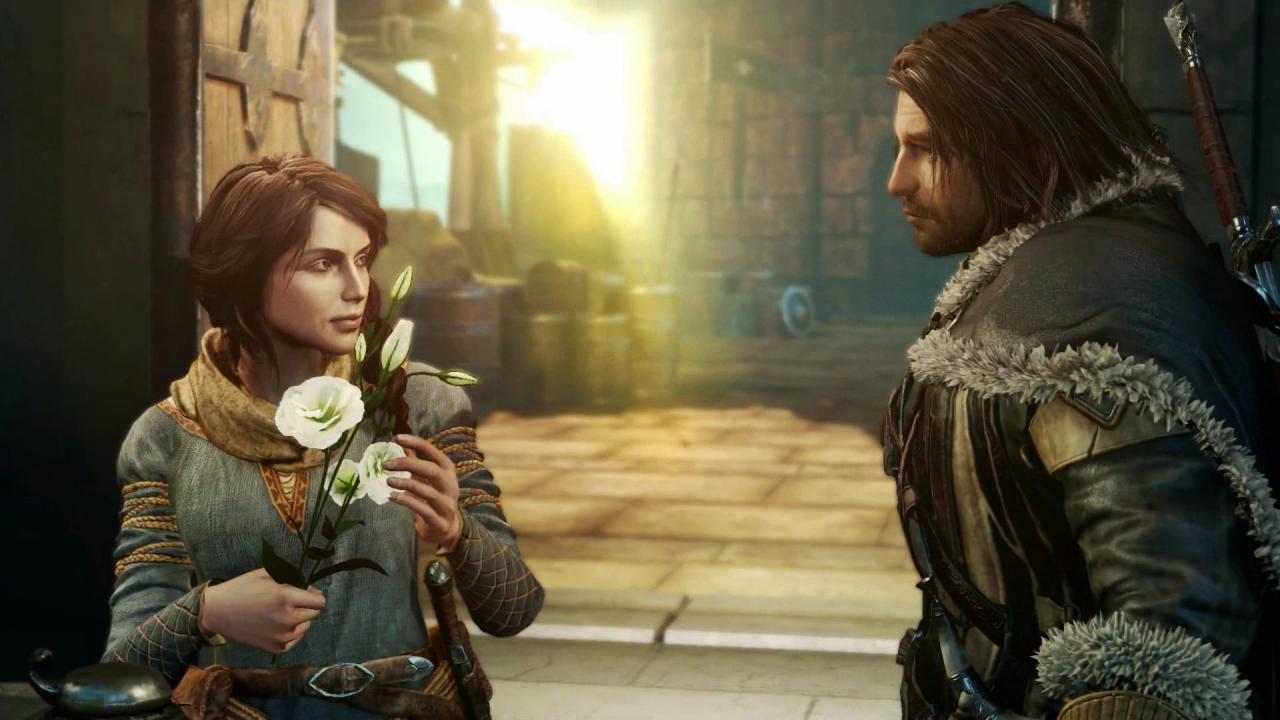 [19/09/2014] Talions (rechts) tragisches Schicksal nimmt einen als Spieler kaum emotional mit. (PS4)