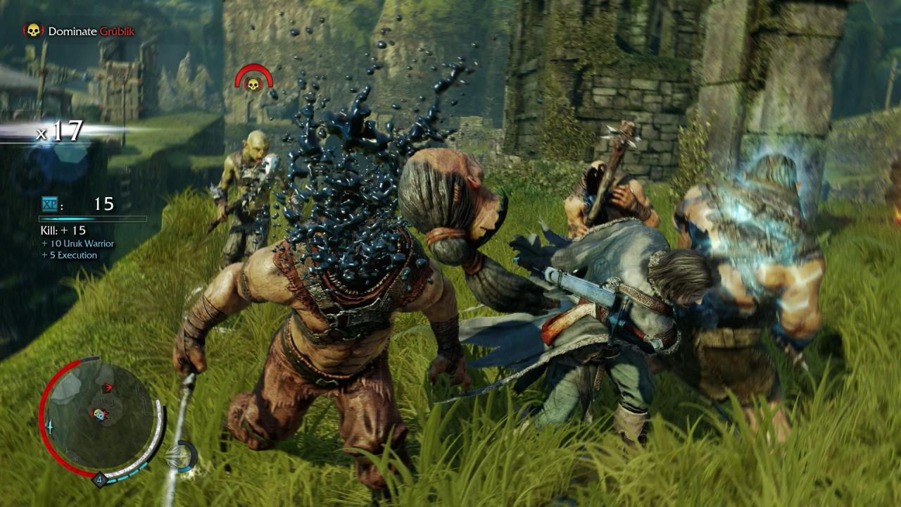 [19/09/2014] Habt ihr Talions Schwert durch eine ununterbrochene Abfolge von Treffern aufgeladen, dürft ihr Spezialangriffe und Exekutionen auslösen. (PS4)
