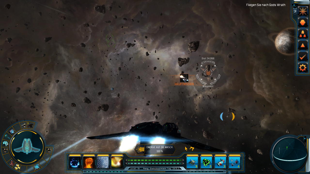 [30/09/2014] Starpoint Gemini 2: Die Optik im All ist gelungen, auch die Schiffe sind hübsch designt.