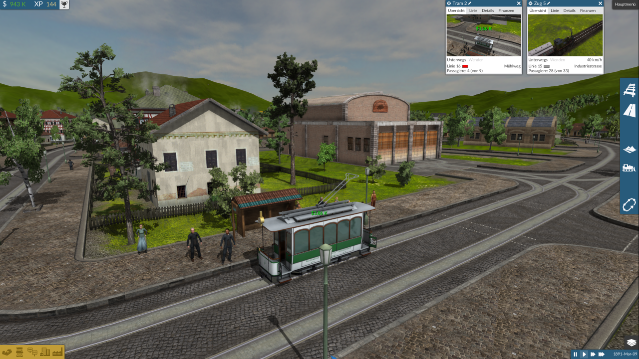 [26/09/2014] Train Fever: Szene aus der PC-Version