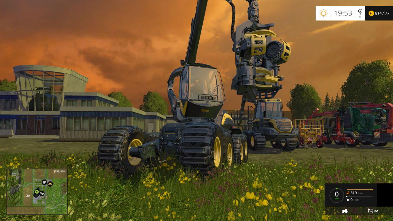 [29/10/2014] Landwirtschafts-Simulator 15: Erstmals in der Spielreihe dürft ihr auch mächtige Forstwirtschafts-Maschinen lenken.