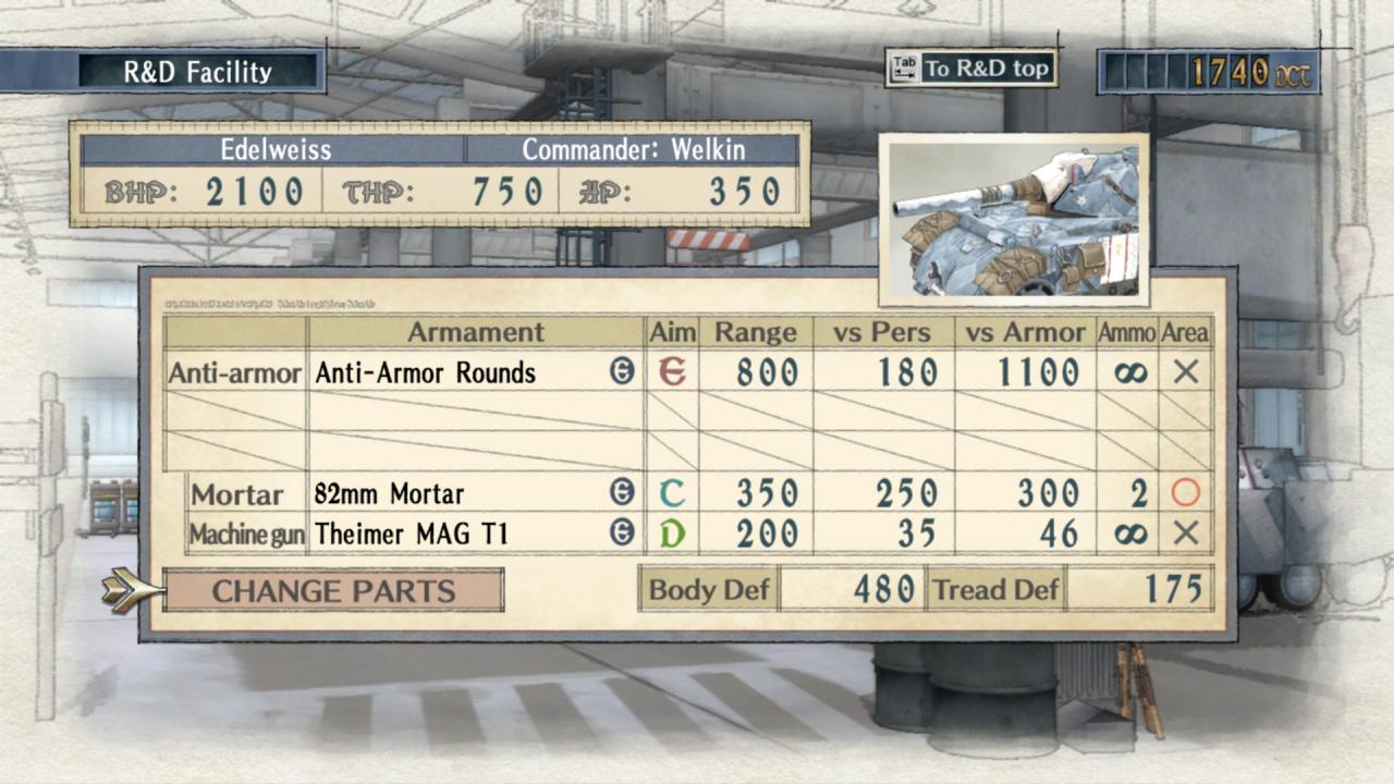 [26/11/2014] Welkins Panzer rüsten wir gegen Bares mit neuen Upgrades aus.