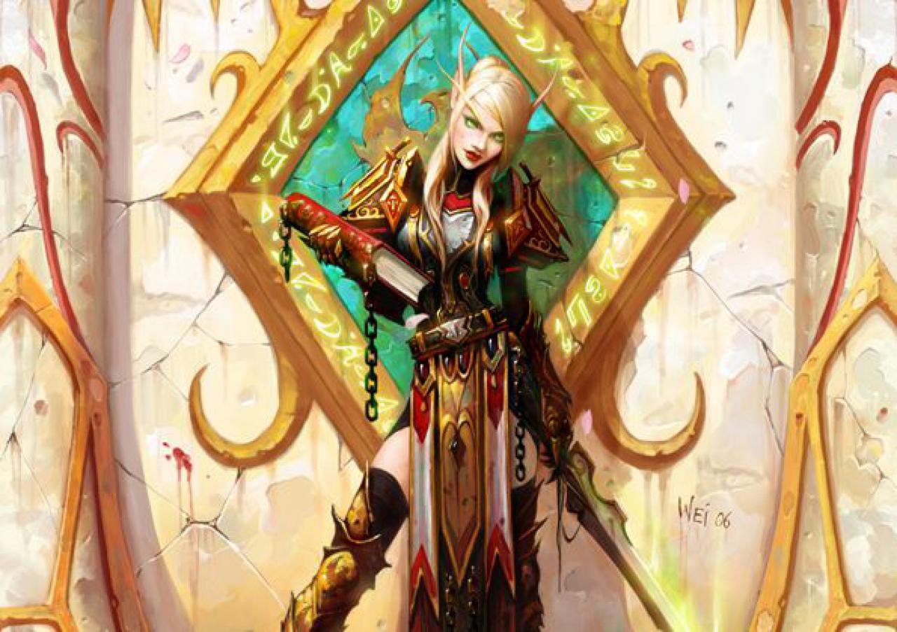 World of Warcraft: Blutelfen-Paladin Artwork