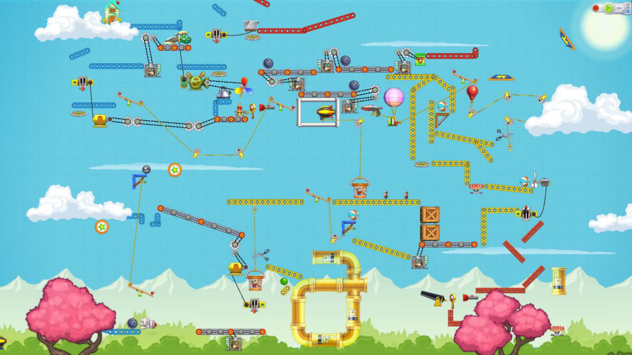 [27/11/2014] Mit lustigen Kettenreaktion die wir aus über 100 Bauteilen erstellen, müssen wir in Contraption Maker knifflige Rätsel und Puzzle lösen.
