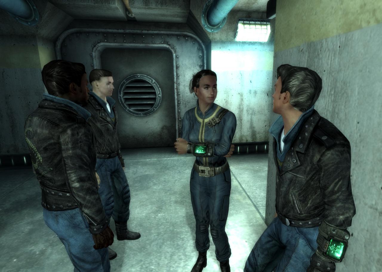 [17/11/2014] Die Tunnel Snakes aus Fallout 3 sind vielleicht nicht unbedingt für ihre großartigen Taten oder ihre atemberaubenden Fähigkeiten bekannt, aber Kultstatus haben sie innerhalb der Fans dennoch erlangt. Die Bande aus Vault 101 macht gleich zu Beginn mit Lederjacke, Schmalztolle und großem Mundwerk auf sich aufmerksam: Tunnel Snakes Rule!