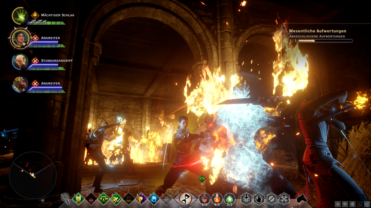 [10/11/2014] Dragon Age: Inquisition im Test - In engen Arealen ist es nicht immer leicht, eine geeignete Perspektive für die Taktik-Kamera zu finden.