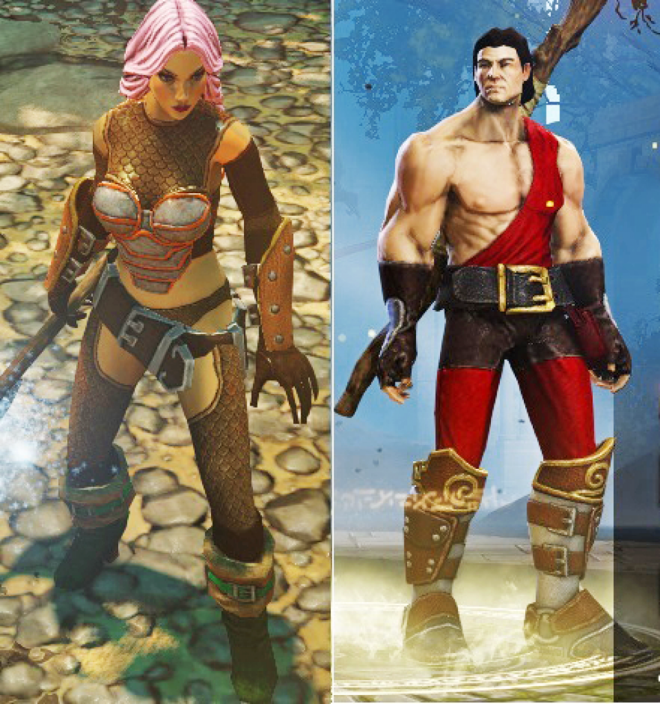 [04/12/2014] Die neuen Rüstungen für männliche und weibliche Charaktere durch die Mod Sexy female & male armor sehen sehr schick aus und zeigen viel Haut.