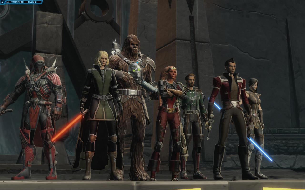 Eine Heldentruppe in Star Wars: The Old Republic