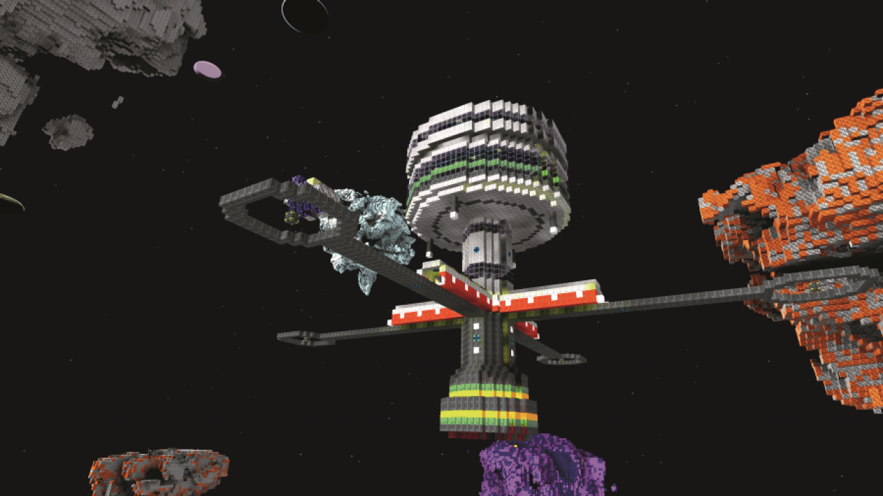[04/12/2014] Nicht nur Planeten in Minecraft-Optik, sondern vor allem die Reise durch das Weltall zu weiteren Himmelskörpern ist Thema in Starmade. Im fertigen Spiel soll es auch Kämpfe geben.