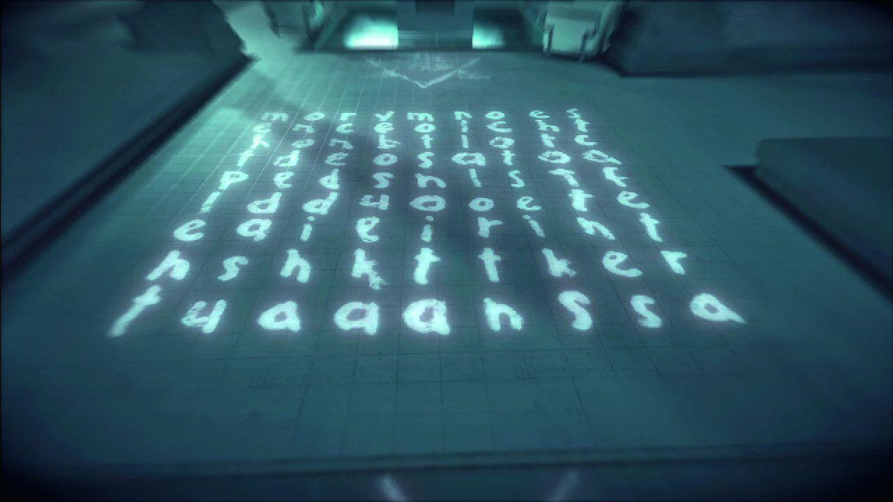 [08/12/2014] Die Schriftblöcke sind Nachrichten, die Subjekt 16 hinterlassen hat. Übersetzungskünstler entdecken darin Zahlenkombinationen, die auf den Maya-Kalender anspielen.