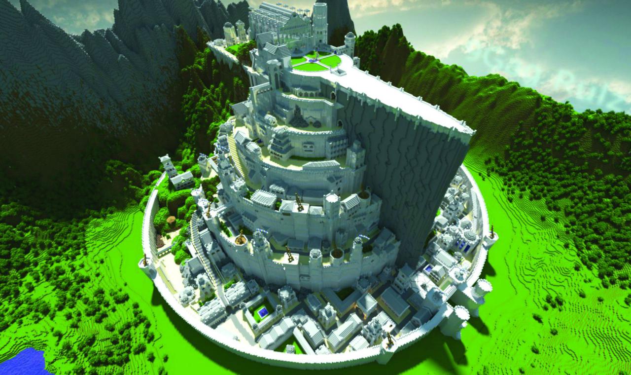 [08/12/2014] Eine der aufwendigsten und faszinierendsten Kreationen ist der Nachbau der Stadt Minas Tirith aus dem Film Der Herr der Ringe. Dabei wurden einzelne Gebäude und die Umgebung des zeitaufwendigen Projekts an die Film-Vorlage angepasst. Ein Beweis, dass der Fantasie keine Grenzen gesetzt sind.