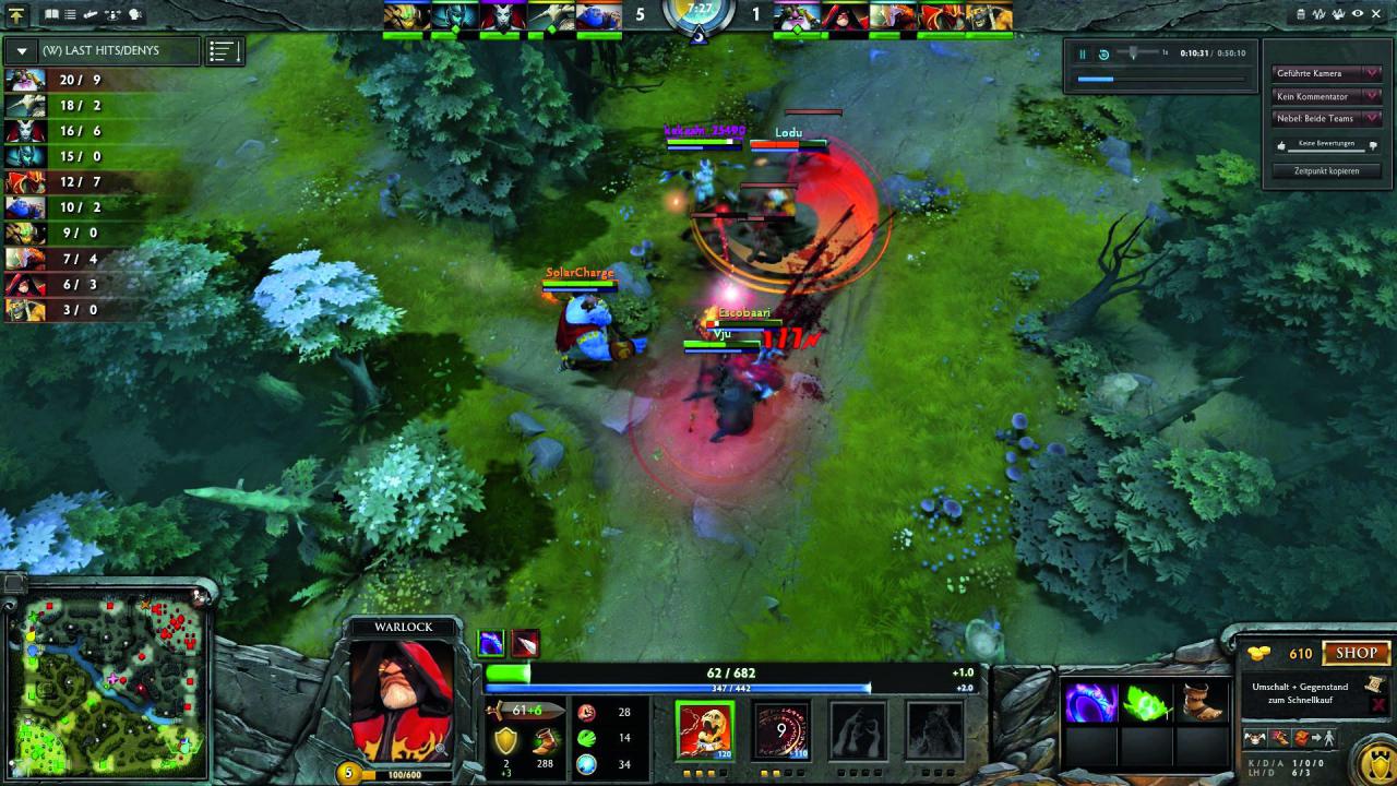 [08/12/2014] DotA 2, das Valve im Juli als Free-to-Play-Titel veröffentlichte, basiert auf der gleichnamigen Mod für Warcraft 3 und stellt eine kurzweilige Strategie-Alternative mit starken Multiplayer-Fokus dar.