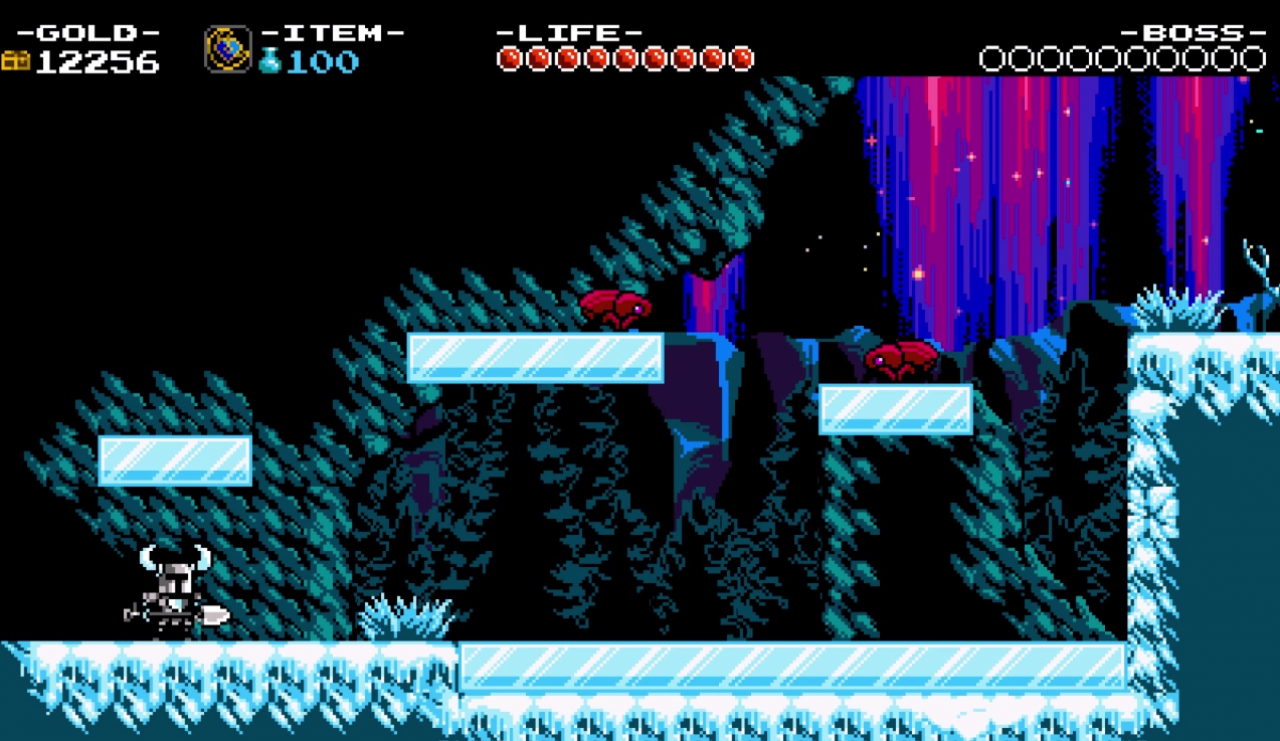 [03/12/2014] Natürlich dürfen wir auch in Shovel Knight ein Eislevel erleben. Im 2D Side Scroller besiegen wir in der Rolle des kleinen Ritters nur mit einer Schaufel bewaffnet die schrecklichsten Kreaturen.