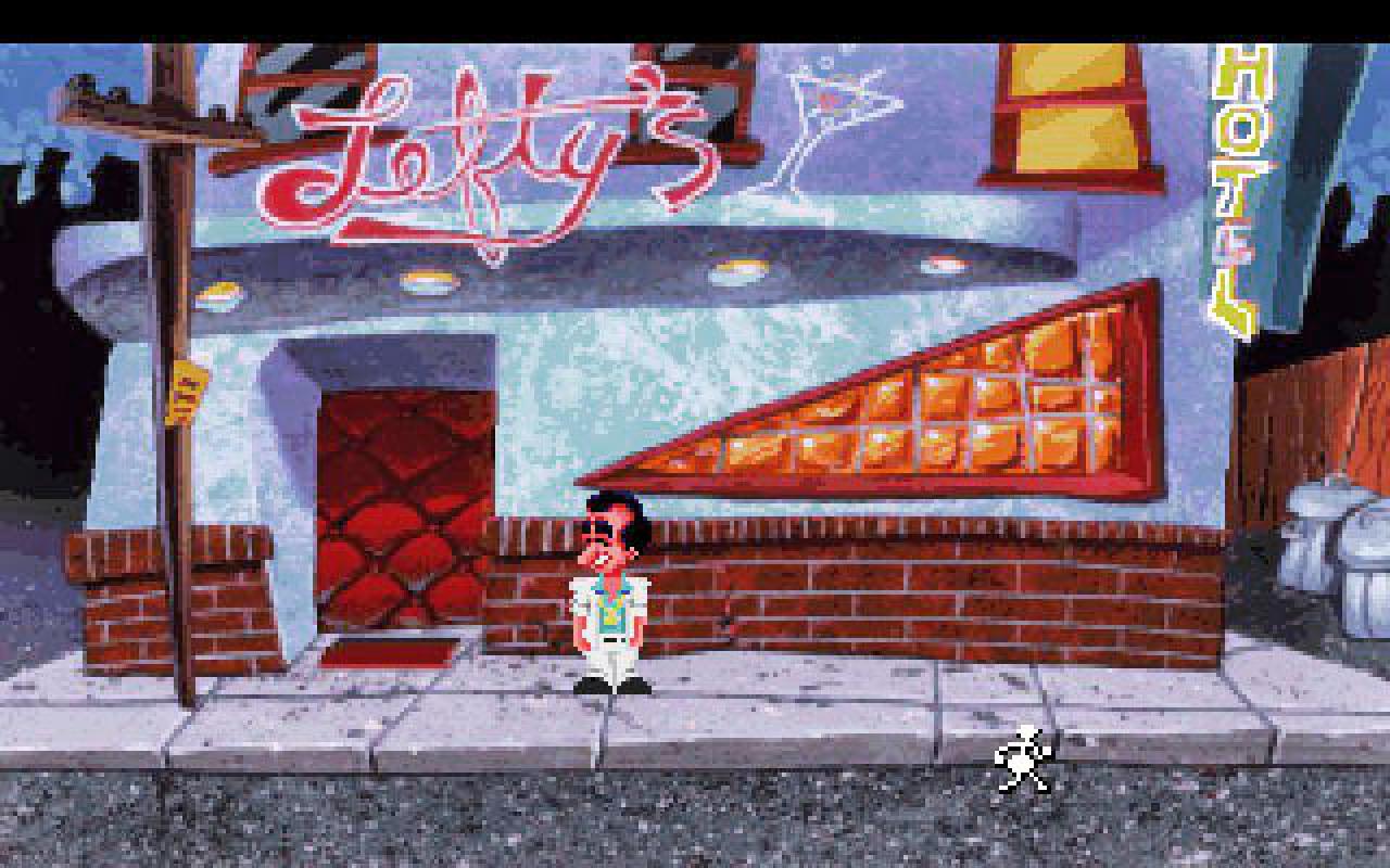 [03/12/2014] In den frühen Neunzigern erschienen VGA-Remakes der beliebtesten Sierra-Adventures - hier Leisure Suit Larry in the Land of the Lounge Lizards.