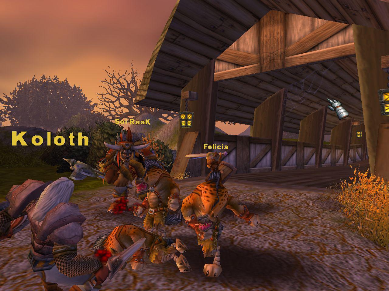 [03/12/2014] Einer der ersten Spielszenen-Screenshots von 2001 zeigte Allianz und Horde-Helden beim einträchtigen Verkloppen garstiger Gnolls.