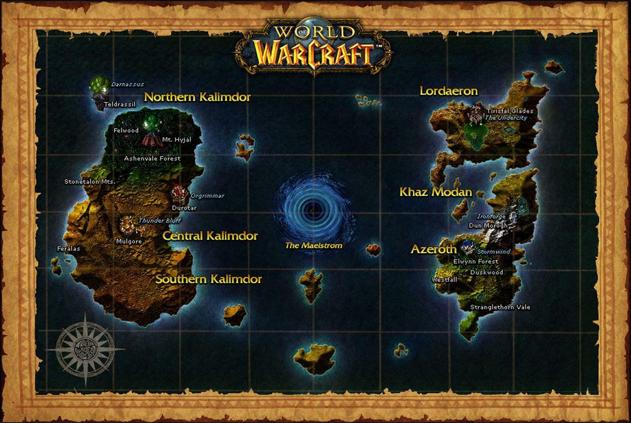 [03/12/2014] Zwei Kontinente mit einer Fülle unterschiedlicher Zonen prägten die Weltkarte beim WoW-Start 2004. Inzwischen sind durch Erweiterungen zahlreiche Regionen wie Nordend oder Pandaria hinzugekommen.