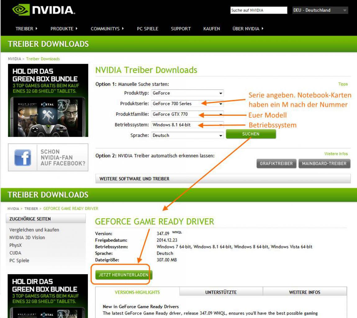 [08/01/2015] Download Nvidia-Treiber