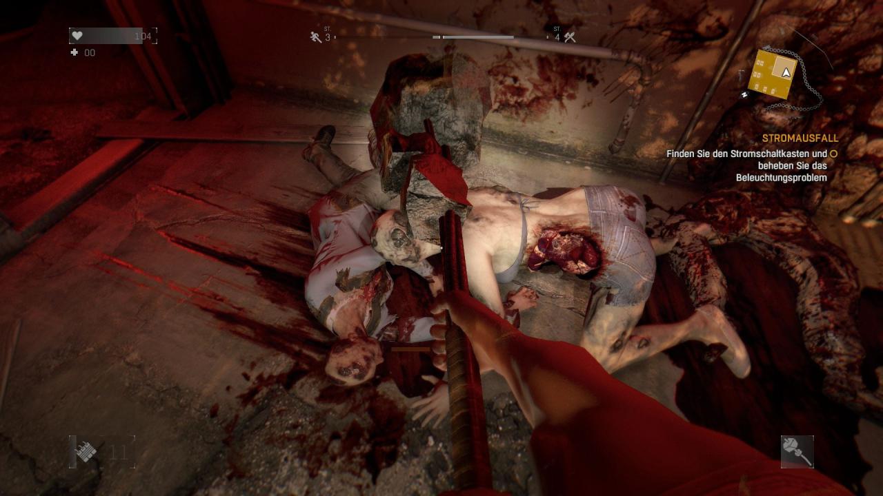 [27/01/2015] Brutale Finisher, abgehackte Körperteile und jede Menge Blut: Dying Light kommt reichlich brutal daher.