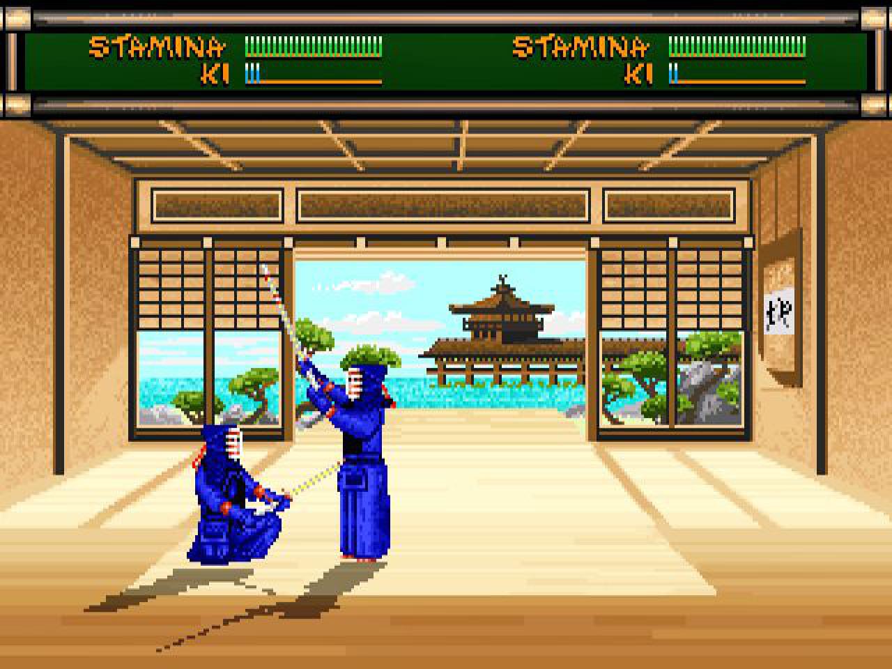 [27/01/2015] Der Fortschritt der Grafikstandards in drei Bildern: Der Kampfsport-Oldie Budokan in VGA-Optik. Auffälligdabei: Die Farbtiefe ist hier wichtiger als reine Pixelzahlen.