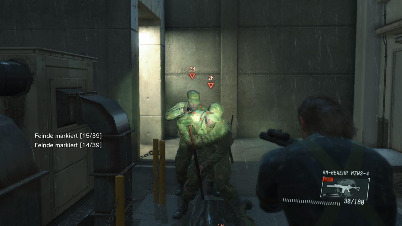 [19/01/2015] Die gegnerische KI stellt einen Schwachpunkt in Ground Zeroes dar. Besonders bei Feuergefechten stellten sich die Gegner gerne mal dämlich an.