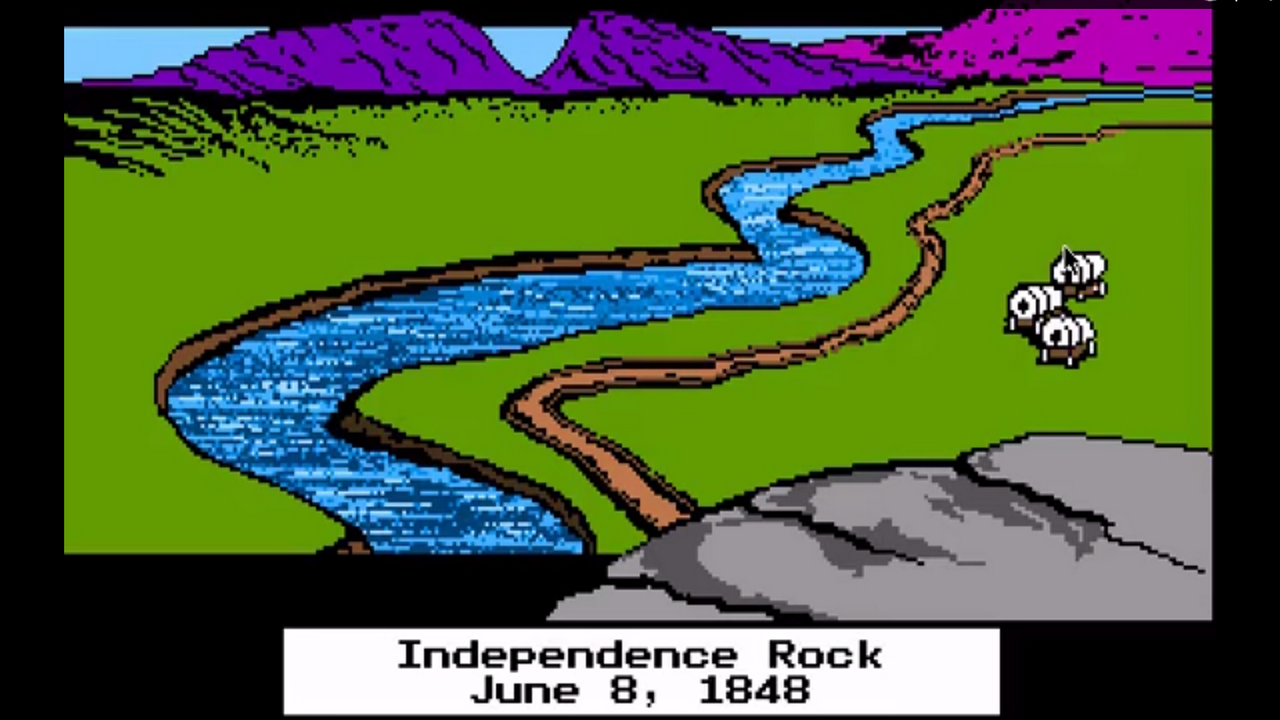 [26/01/2015] The Oregon Trail - Die Route über die Rocky Mountains zur Besiedelung des Westens der Vereinigten Staaten forderte zahlreiche Menschenleben. Auch im Spiel fallen während der beschwerlichen Reise Mitglieder eurer Gruppe Krankheiten, Schlangenbissen, Erschöpfung oder anderen Todesursachen zum Opfer.