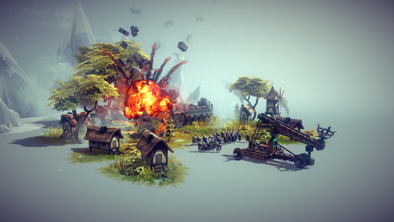 [16/02/2015] Besiege - Mit der Erschaffung mittelalterlicher Maschinerien erschafft ihr in dem kleinen Indie-Titel von Spiderling Games auch gleichzeitig den Spielspaß: Hobby-Ingenieure und all die, die es noch werden wollen, kommen dabei voll auf ihre Kosten. Dabei bedarf es natürlich auch entsprechender Motivation und Lernfähigkeit, ansonsten werft ihr nach ein paar Versuchen nicht nur eure Maschinen, sondern auch gleich das Spiel weg.