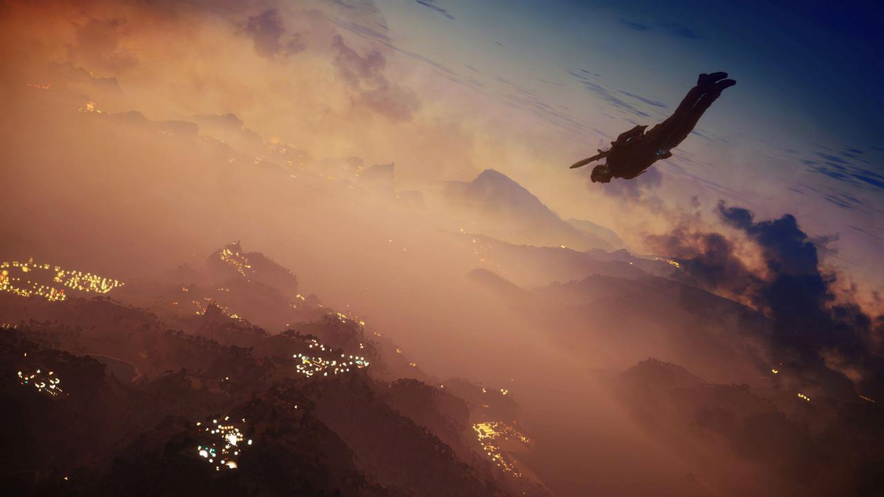 [13/02/2015] Einfach fallen lassen - Ihr habt ein Faible für Extremsportarten? Kein Problem, Free Falling ist in Just Cause 3 schon jetzt ein großer Spaß. Einfach mit einem Flugzeug mehrere Kilometer in die Höhe sausen, aussteigen und gen Boden schießen. Das hat den Vorteil, dass ihr während des minutenlangen Falls andere Aufgaben erledigen könnt, etwa Fußnägel schneiden oder Augenbrauen zupfen. Egal ob ihr unten in Pfannkuchenform aufschlagt oder euch doch noch im letzten Moment mit Wingsuit und Fallschirm retten könnt: Der Adrenalinschub während des Trips ist unvergleichlich!