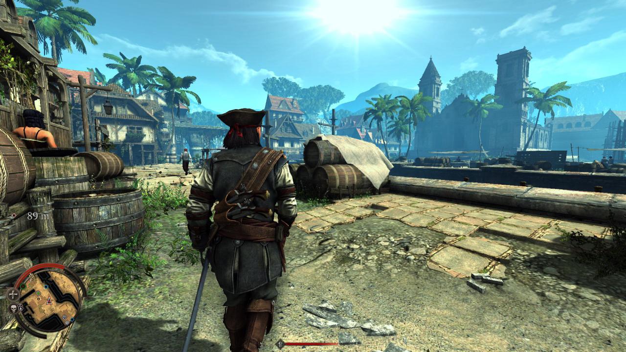 [05/02/2015] Raven's Cry im Test: Karibikidylle gibt's reichlich, Interaktionsmöglichkeiten in der Spielwelt eher weniger.