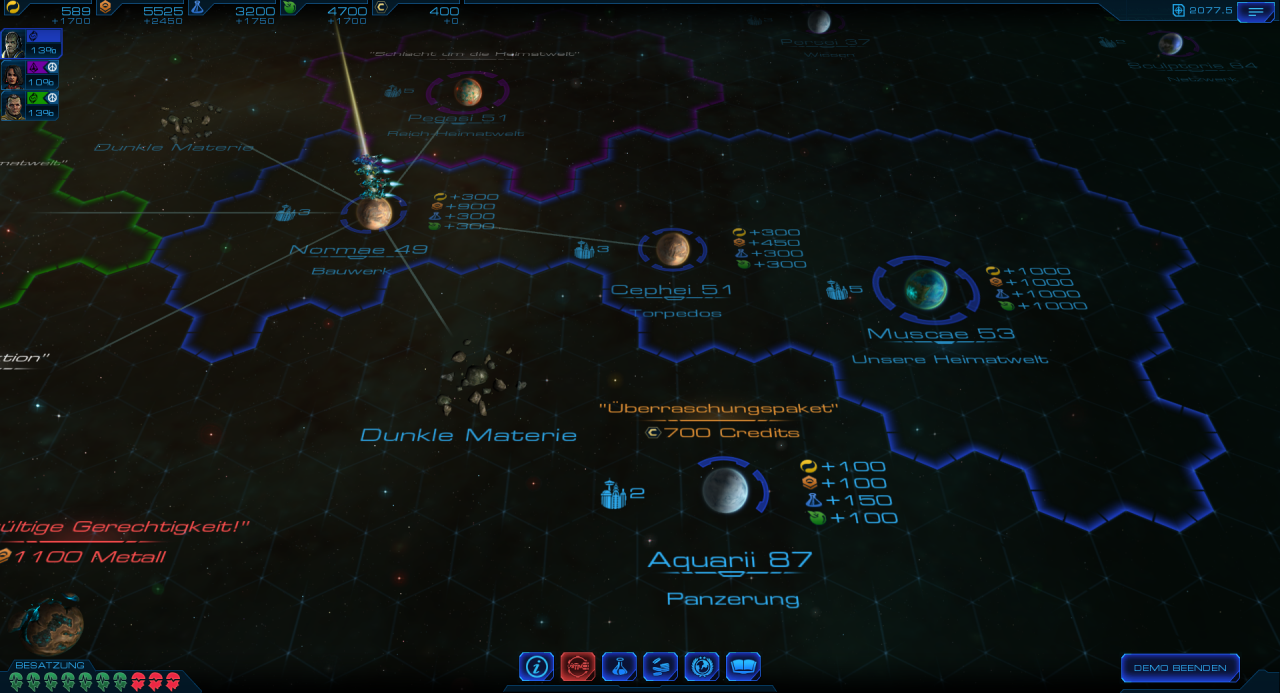 [23/02/2015] Sid Meier's Starships - Auf der Strategiekarte verwaltet ihr euer wachsendes Imperium und sucht euch Missionen für eure Flotte aus.