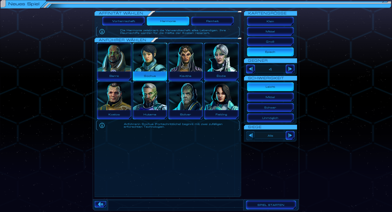 [23/02/2015] Sid Meier's Starships - Wie schon in Beyond Earth, gibt es auch in Starships die drei Ideologieformen Hamonie, Reinheit und Vorherrschaft. Zu Spielbeginn müsst ihr euch für eine dieser Ideologien entscheiden.