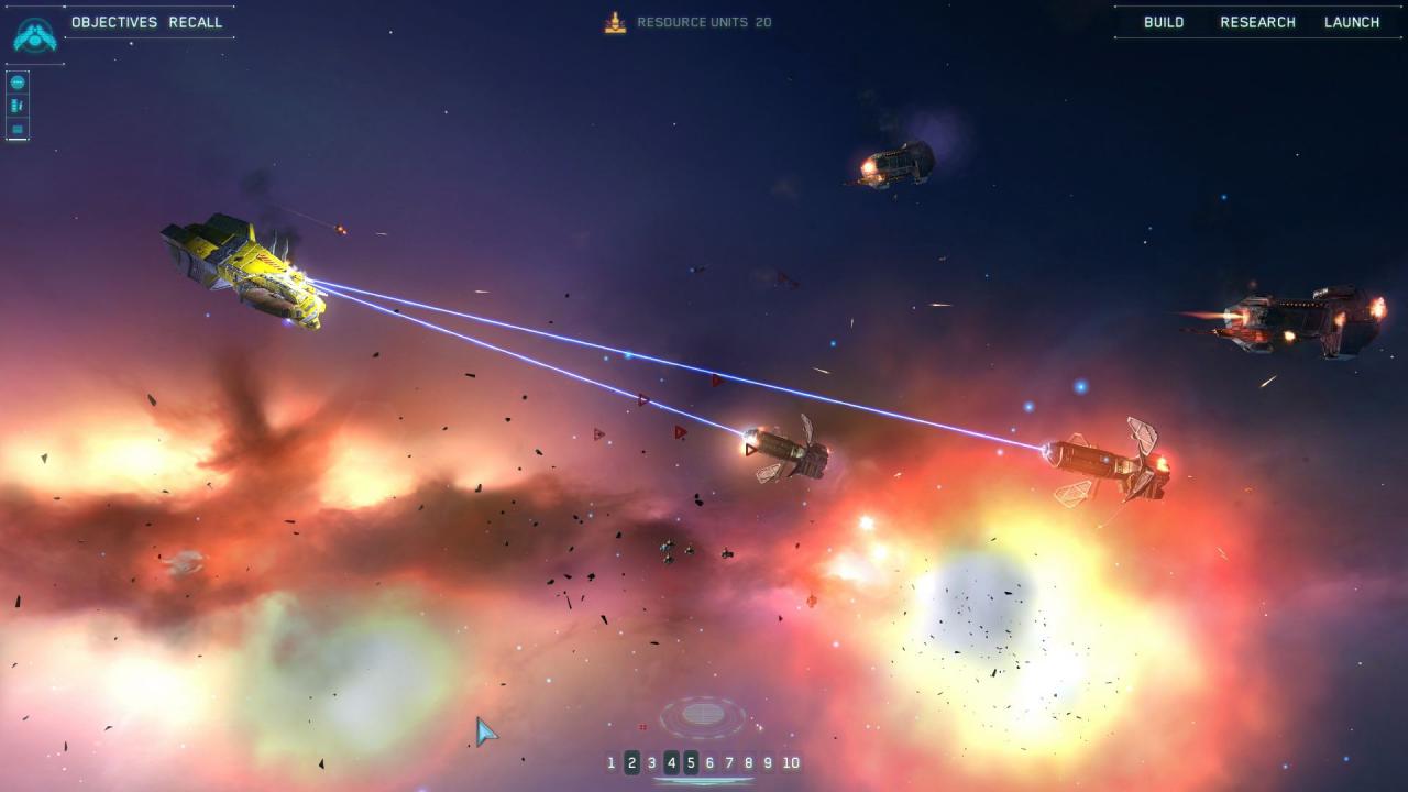 [16/02/2015] Das neue Interface ist funktional und nicht so wuchtig wie das von Homeworld 2. Alternativ gibt's das alte Rechtsklick-Menü.