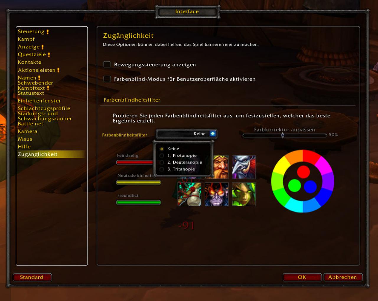 [17/02/2015] World of Warcraft: Neue Optionen für Farbenblinde. (1)