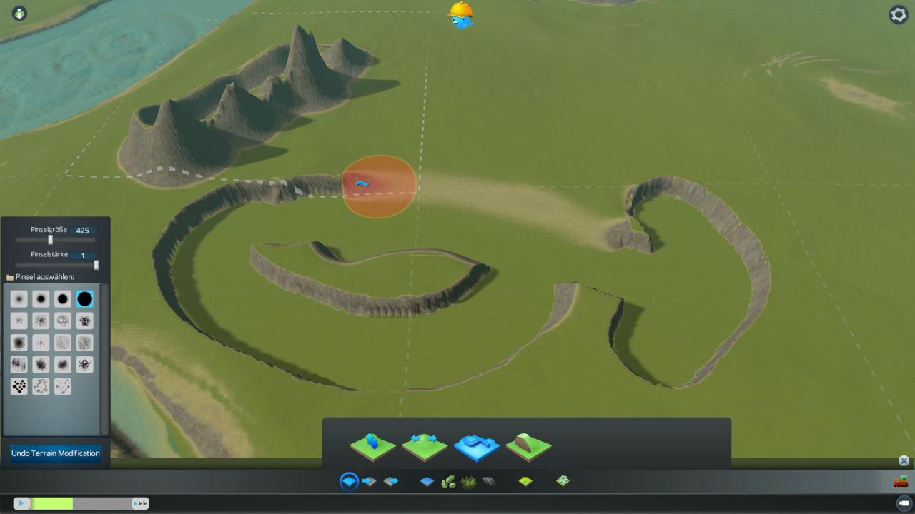 [10/03/2015] Terraforming ist nur vor Partiebeginn im leistungsstarken Karteneditor möglich. Eigene Kreationen lassen sich per Steam Workshop mit anderen Spielern teilen.