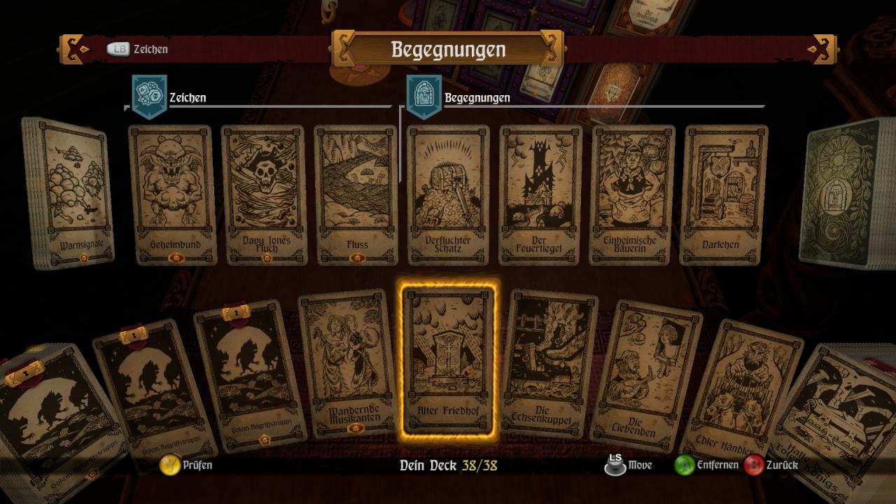 [02/03/2015] Im Begegnungsdeck bestimmen wir, welche Ereignisse wir spielen wollen - und welche nicht.