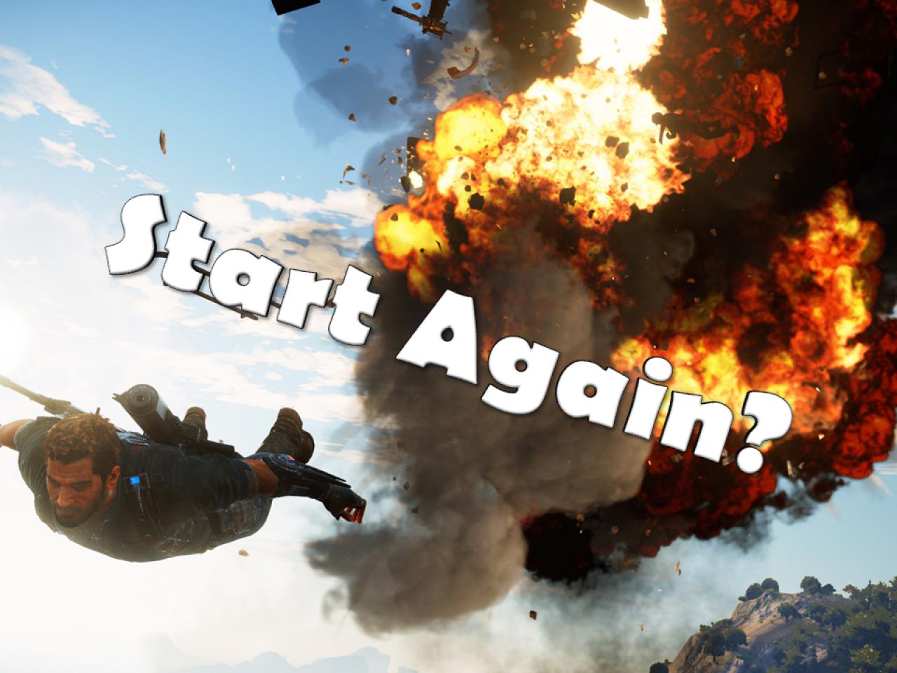 [02/03/2015] Neustart. Und wenn der Rückschlag doch mal zu groß ist und euch euer jetziger Weg aussichtslos erscheint - wie wäre es mit einem Neustart? Wir kennen das aus Games: ein bestimmter Kampf, eine bestimmte Sequenz läuft nicht so, wie wir das gerne hätten und wir wissen einfach, dass das Ergebnis uns nicht erfreuen wird. Da starten wir den Part lieber nochmal neu. Und auch das ist im echten Leben möglich. Natürlich nicht so easy, wie in Videospielen. Aber dennoch haben wir die Möglichkeit, neu anzufangen, wenn wir das möchten. Das Leben ist keine Sackgasse. Lasst jegliche Explosionen hinter euch und wagt einen Neustart!