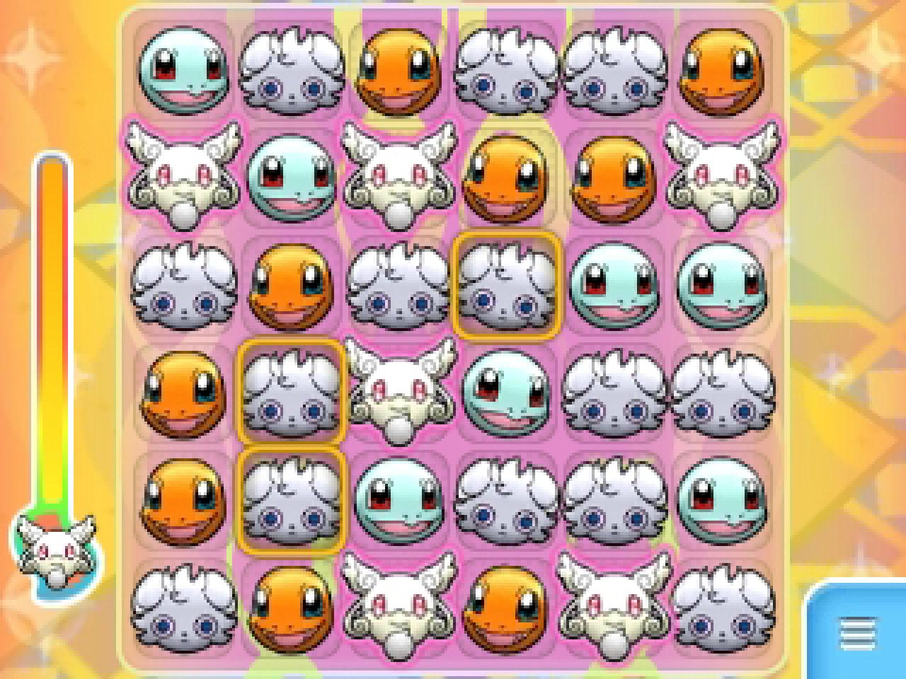 [17/03/2015] Links seht ihr den Mega-Pokémon-Balken. Füllt ihr diesen durch Reihen mit eurem Teamchef auf, stehen euch schon bald mächtige Mega-Spielzüge zur Verfügung.