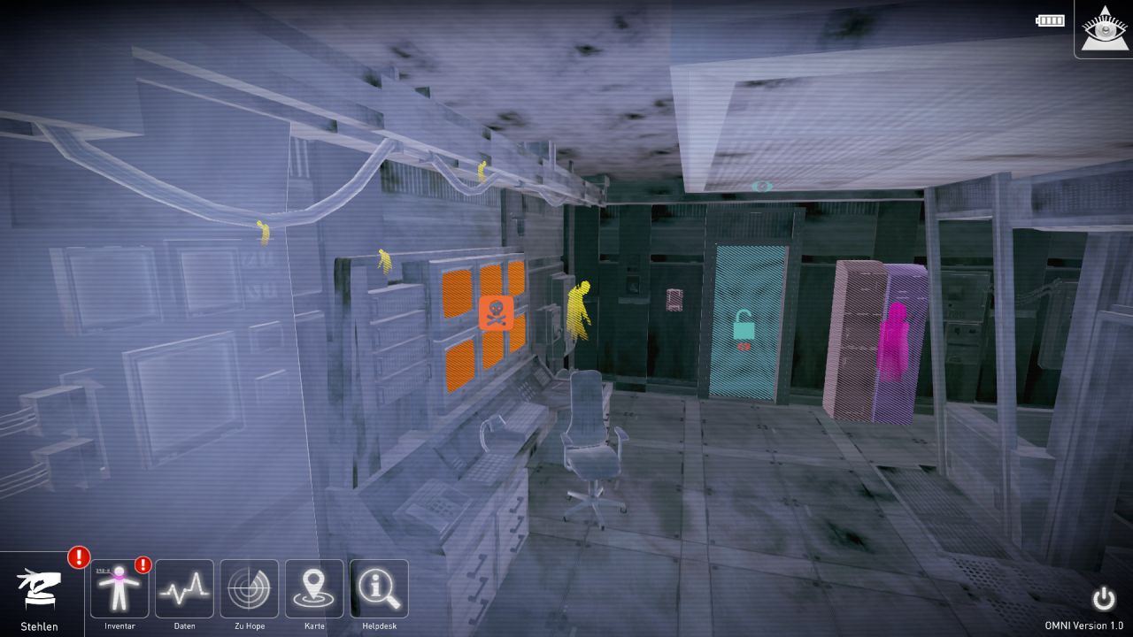 [03/03/2015] République Remastered - Per Bildschirmterminal (orangefarben) habt ihr Zugriff auf ein Upgrade-System, um neue Fähigkeiten zu erwerben.