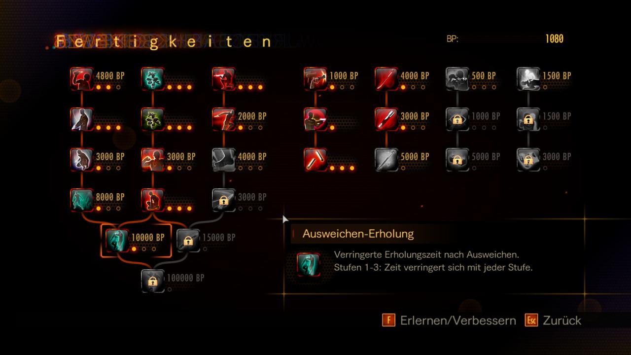 [12/03/2015] Mit gesammelten XP könnt ihr in Kampagne und Raid-Modus neue Fertigkeiten freischalten.