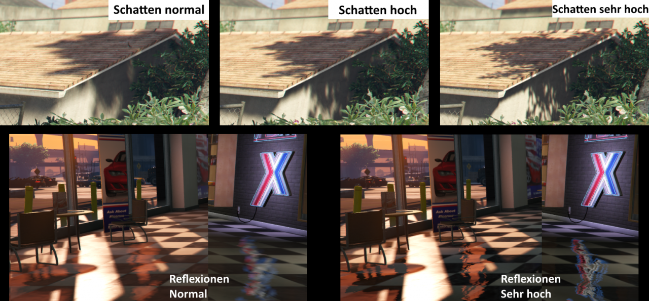 [17/04/2015] Schatten und Reflexionen in GTA 5 PC.