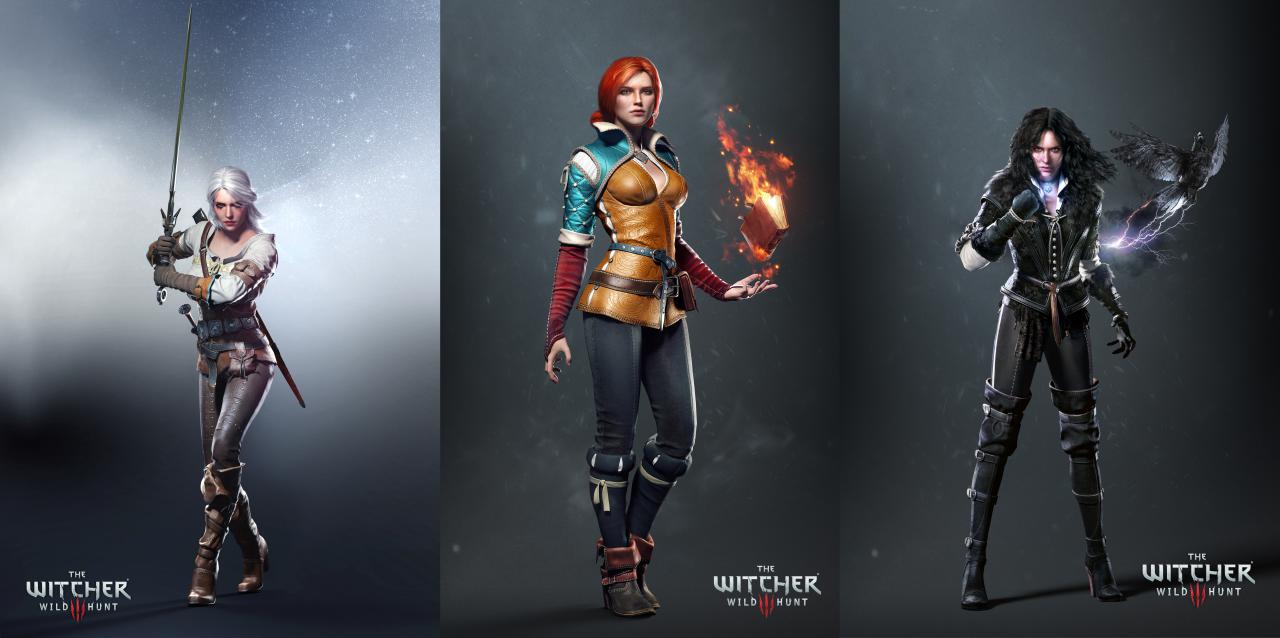 The Witcher: Ciri, Triss, Yennefer