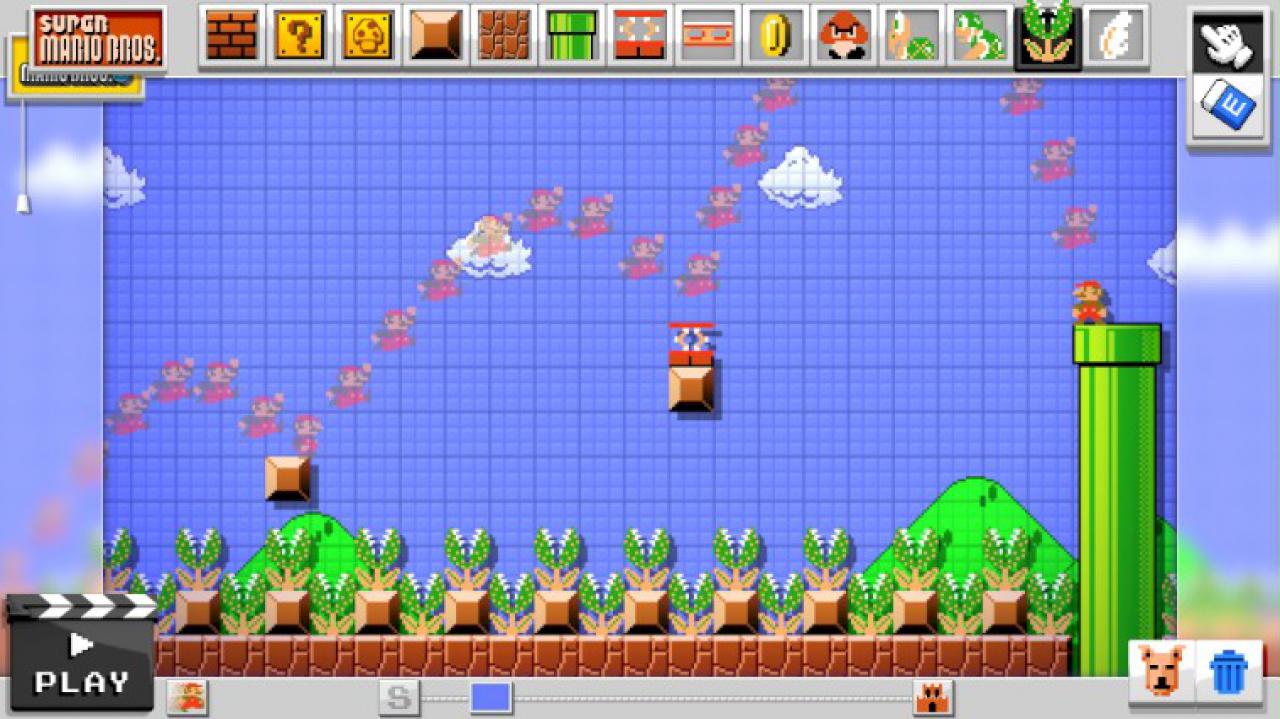 [02/04/2015] Mario Maker im Test: Gegen den Rest der Welt: In verschiedenen Schwierigkeitsgraden dürft ihr euch an zufällig ausgewählten Stages ausprobieren und habt dafür genau 100 Versuche.